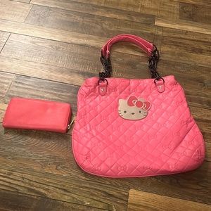 Hello kitty bag and wallet